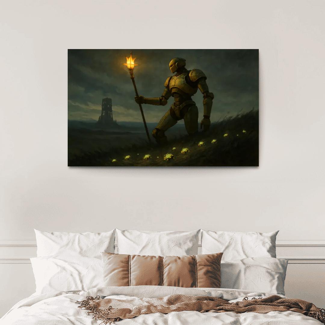 The Thornlight Automaton Shepherd multi-panel paintings