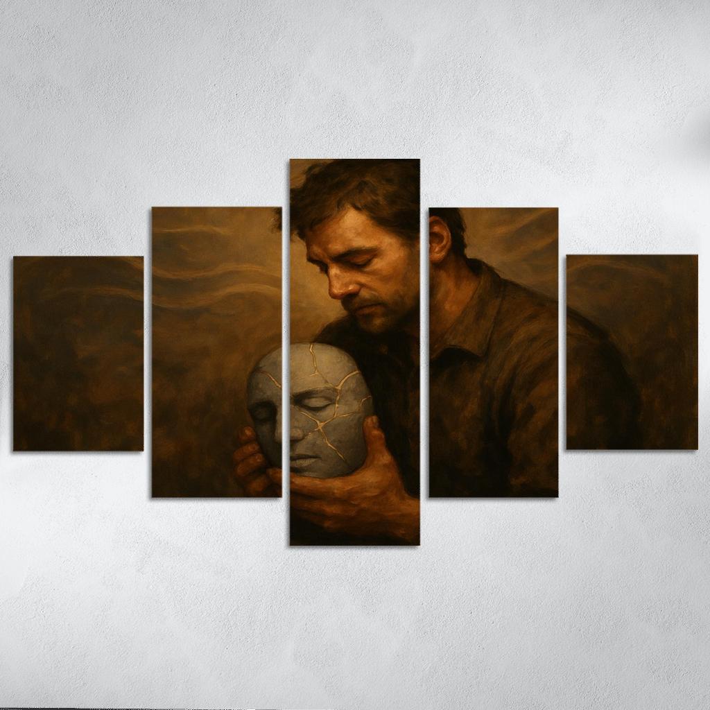 The Weight Of Quiet Breaking The Stigma Around Men Mental Health wall art