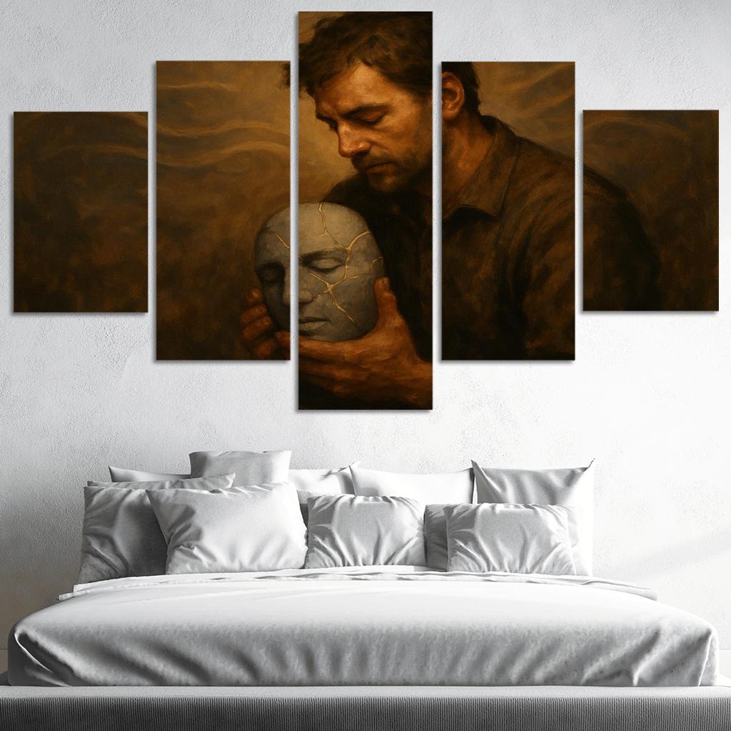 The Weight Of Quiet Breaking The Stigma Around Men Mental Health wall art