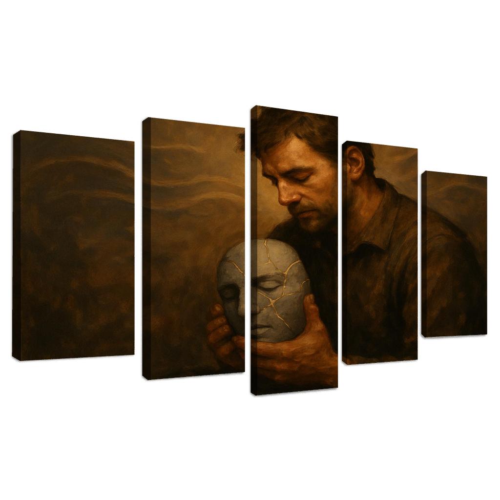 The Weight Of Quiet Breaking The Stigma Around Men Mental Health wall art