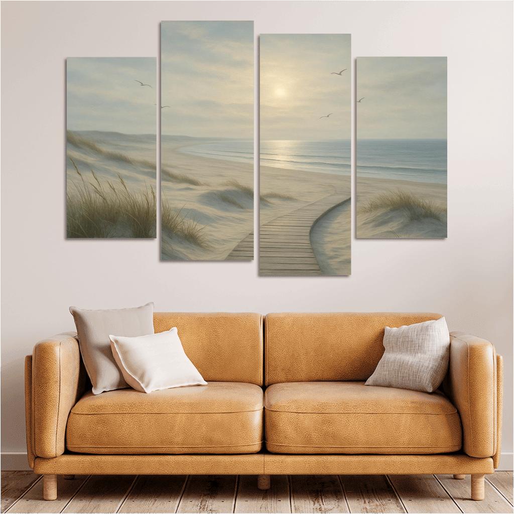 Silvermist Dune Shoreline custom paintings frame