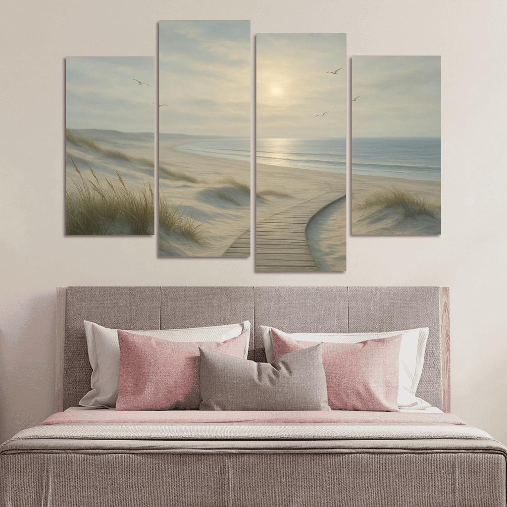 Silvermist Dune Shoreline custom paintings frame