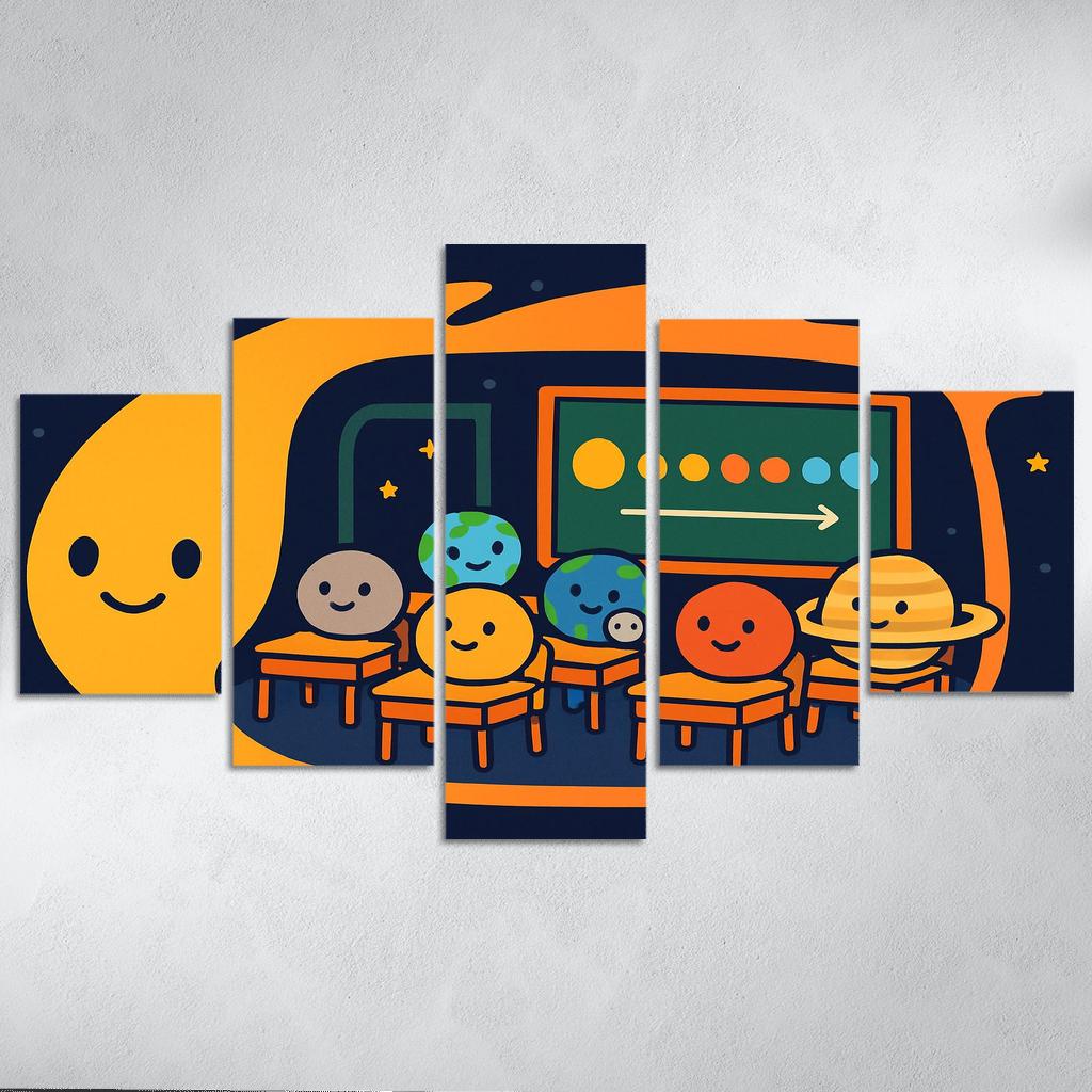 Comet Classroom With The Planet Pupils custom paintings frame