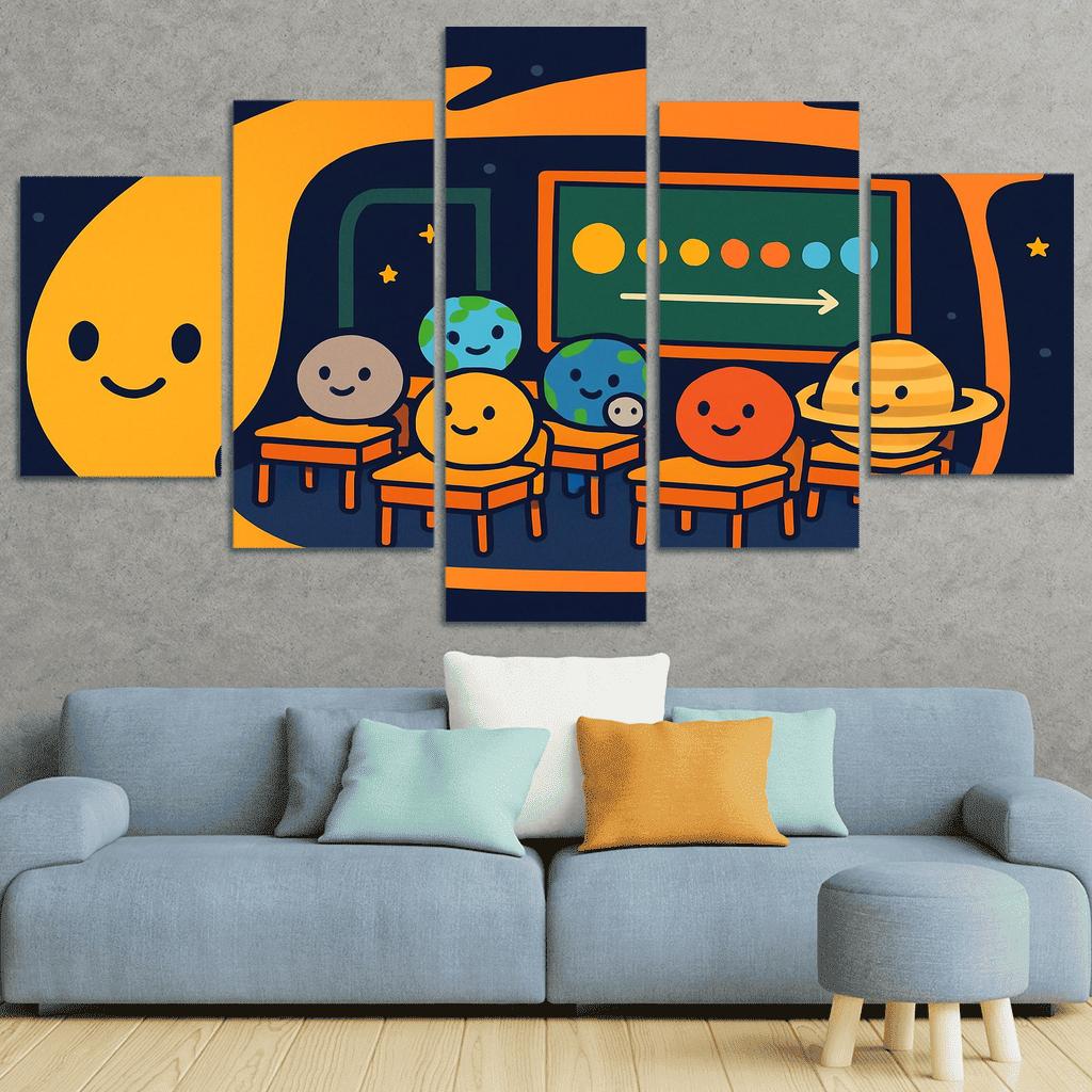 Comet Classroom With The Planet Pupils custom paintings frame