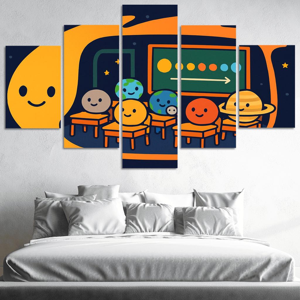 Comet Classroom With The Planet Pupils custom paintings frame
