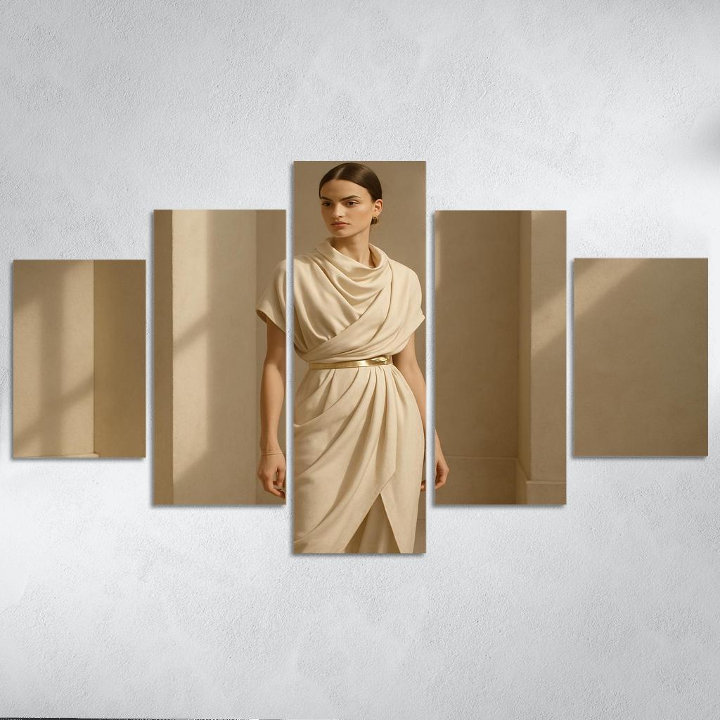 Modern Heirloom Draping abstract paintings frame