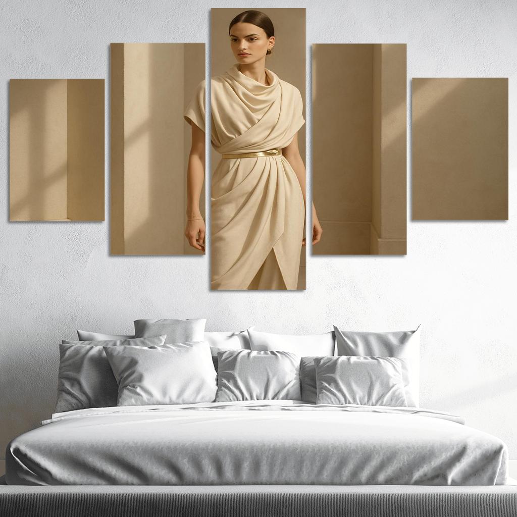 Modern Heirloom Draping abstract paintings frame