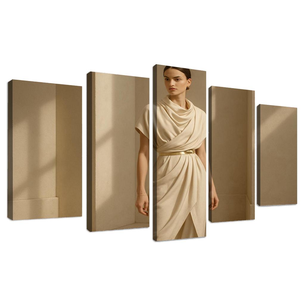 Modern Heirloom Draping abstract paintings frame