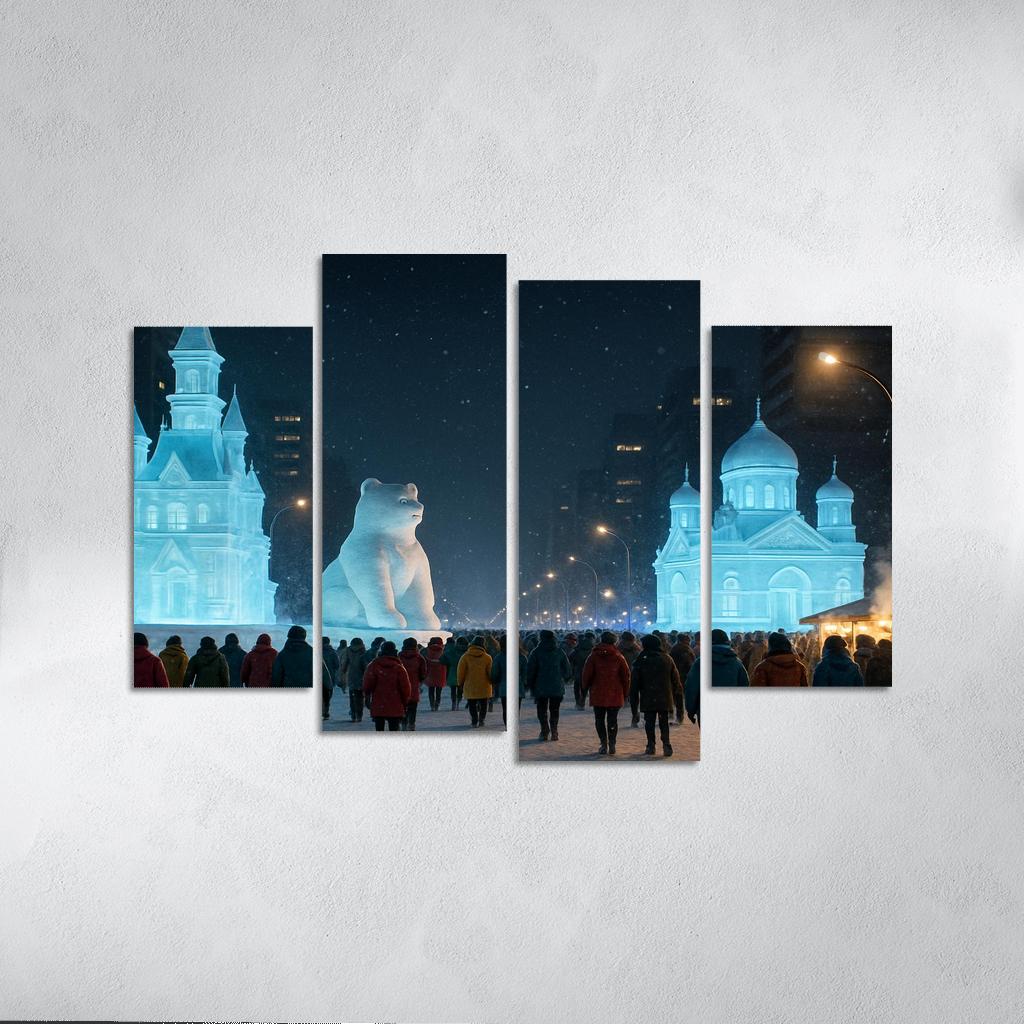 Sapporo Snow Festival Night Parade decor