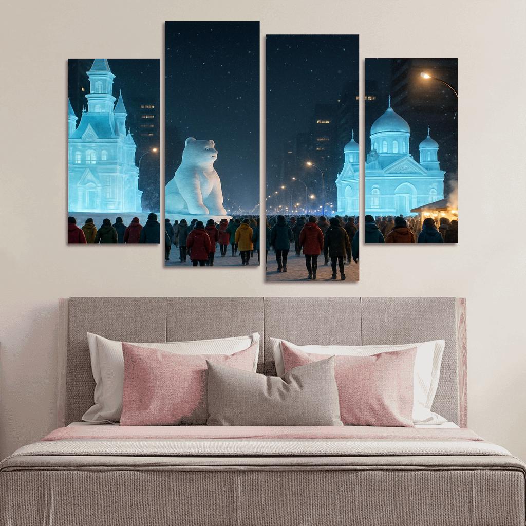 Sapporo Snow Festival Night Parade decor