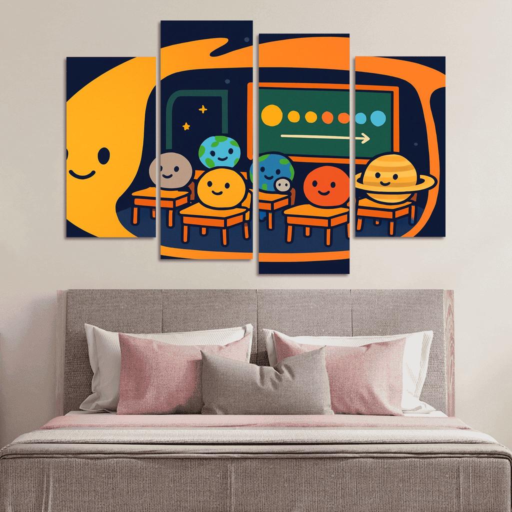 Comet Classroom With The Planet Pupils custom paintings frame
