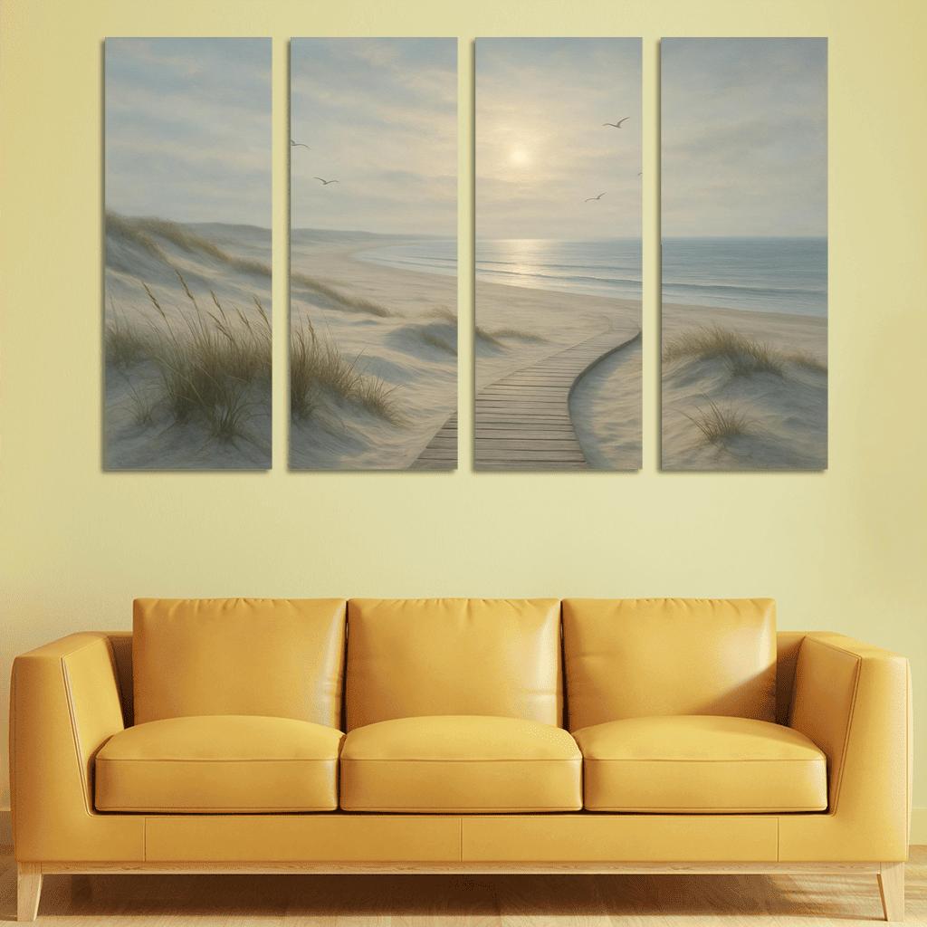Silvermist Dune Shoreline custom paintings frame
