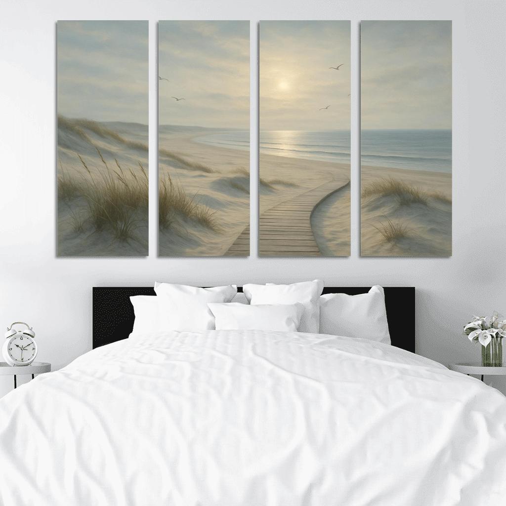 Silvermist Dune Shoreline custom paintings frame
