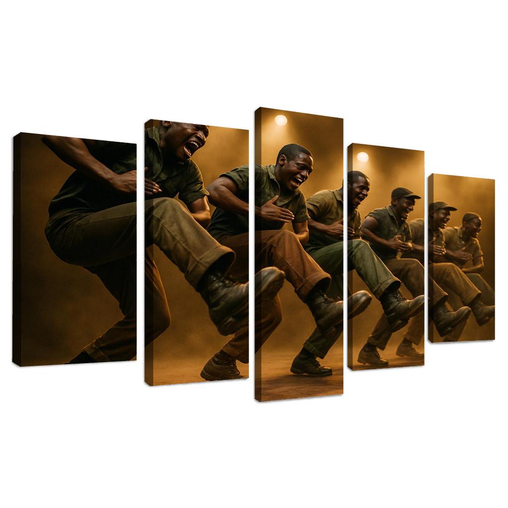 Gumboot Pulse Rhythms Born From Percussive Footwork modern paintings frame