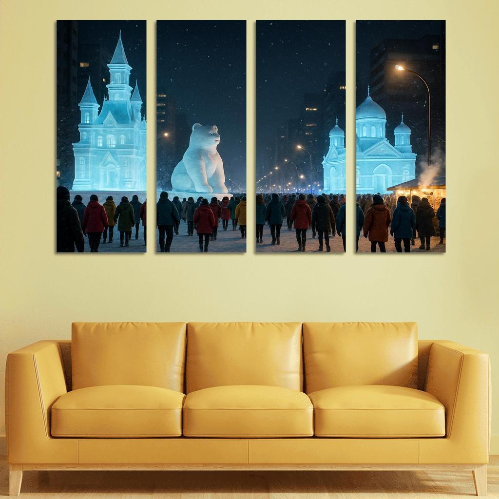 Sapporo Snow Festival Night Parade decor