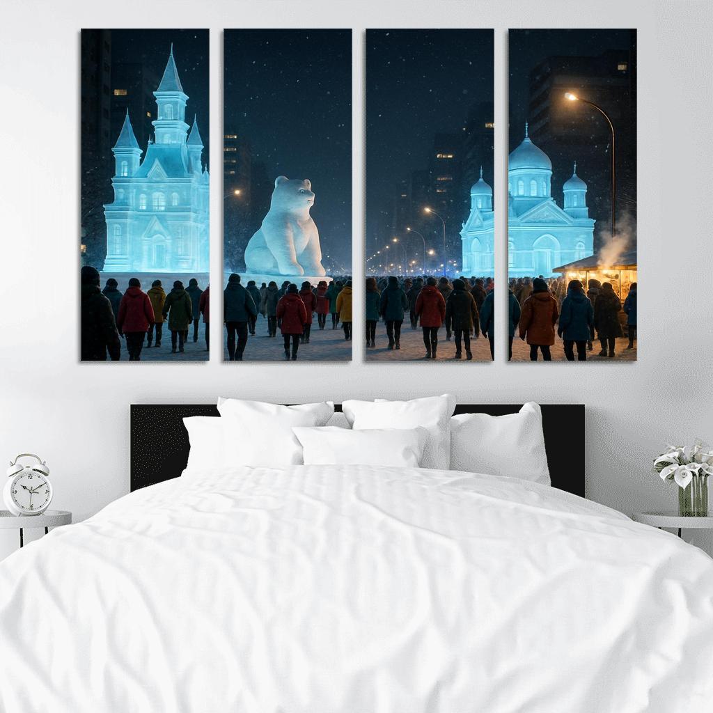 Sapporo Snow Festival Night Parade decor