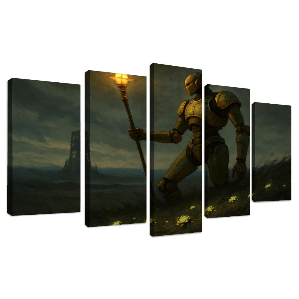 The Thornlight Automaton Shepherd multi-panel paintings
