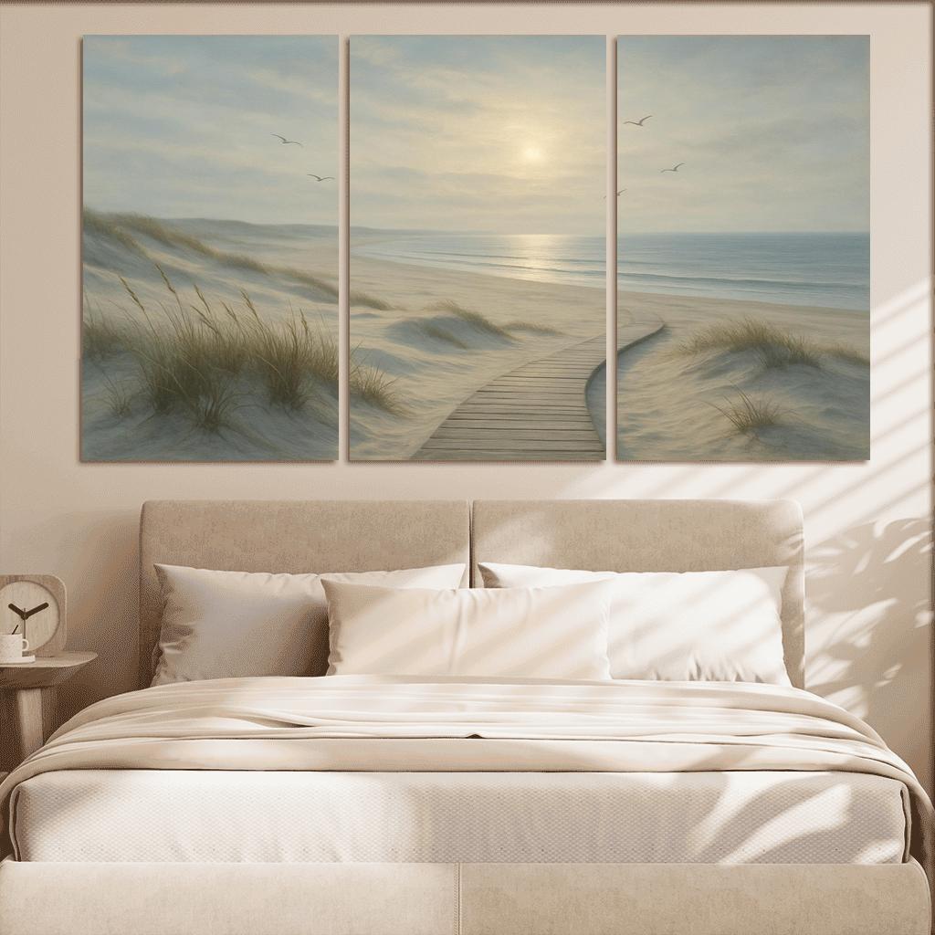 Silvermist Dune Shoreline custom paintings frame