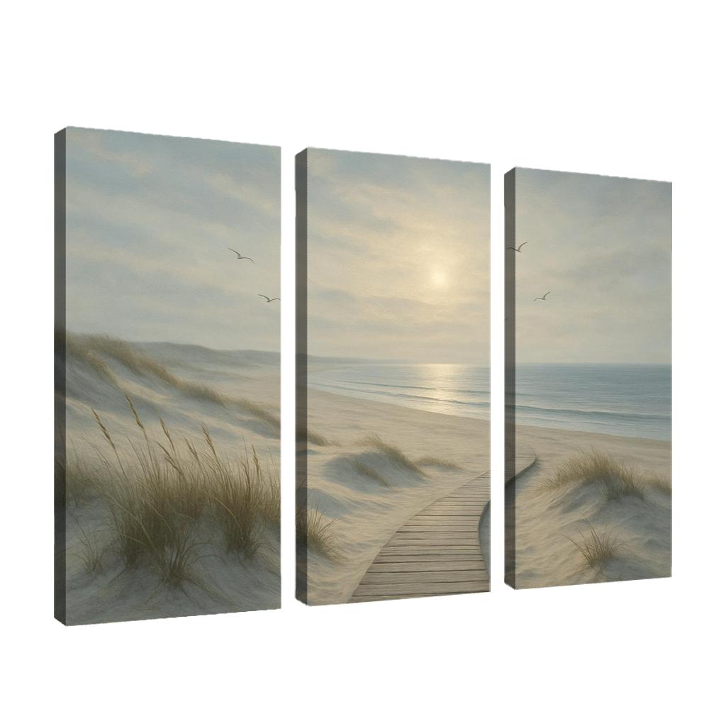 Silvermist Dune Shoreline custom paintings frame