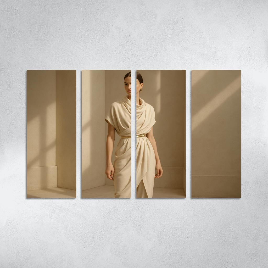 Modern Heirloom Draping abstract paintings frame