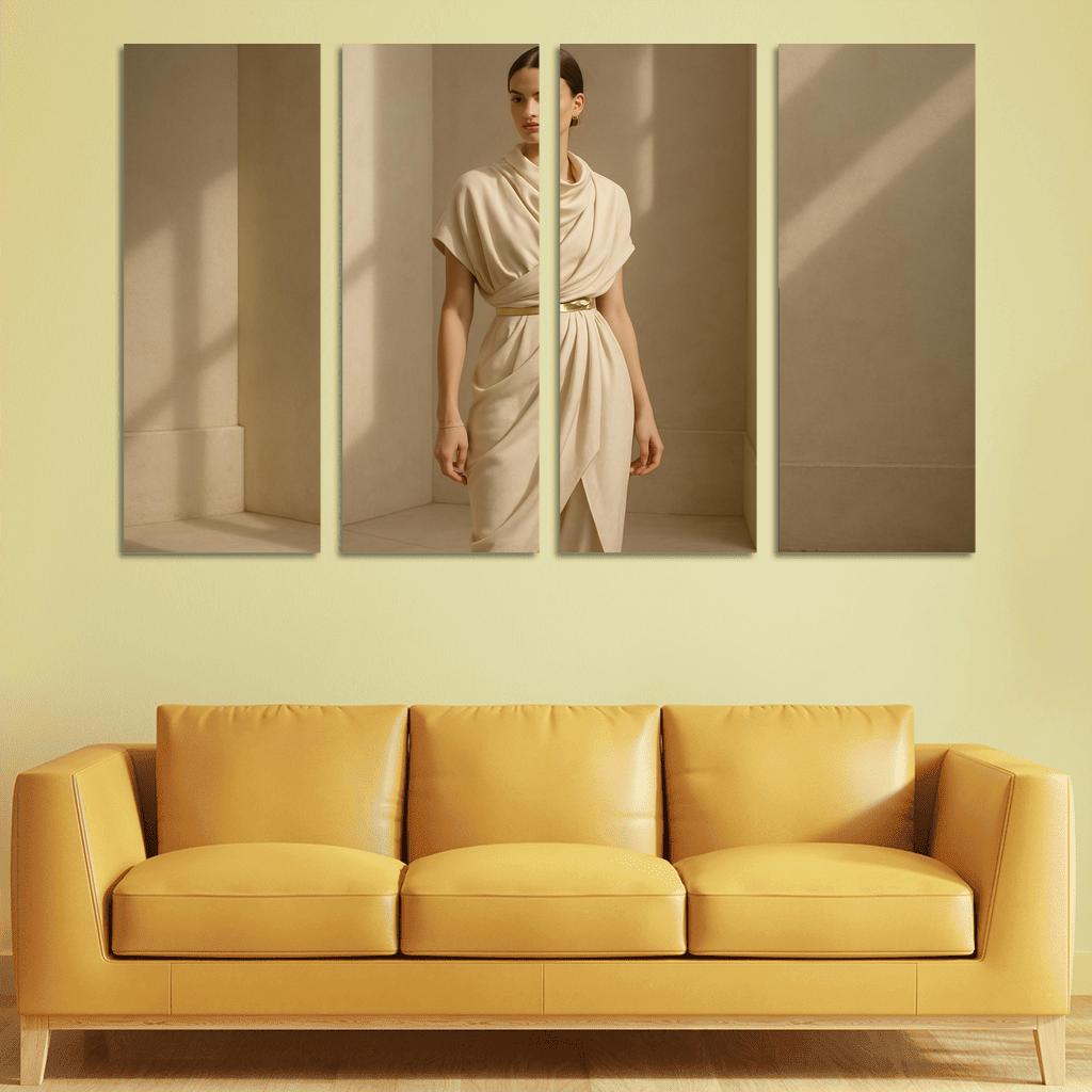 Modern Heirloom Draping abstract paintings frame