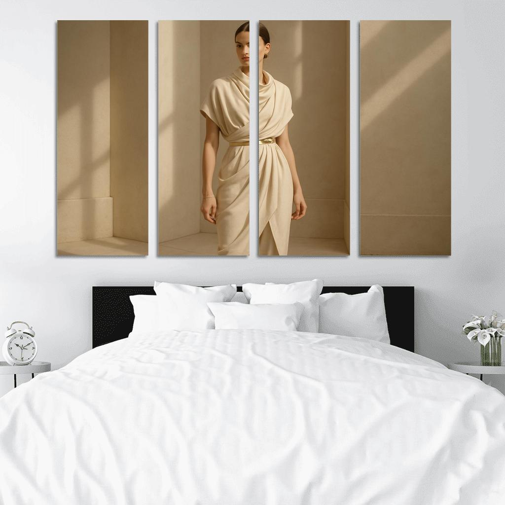 Modern Heirloom Draping abstract paintings frame