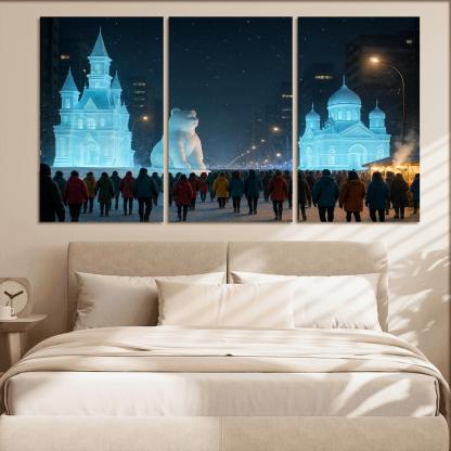 Sapporo Snow Festival Night Parade decor