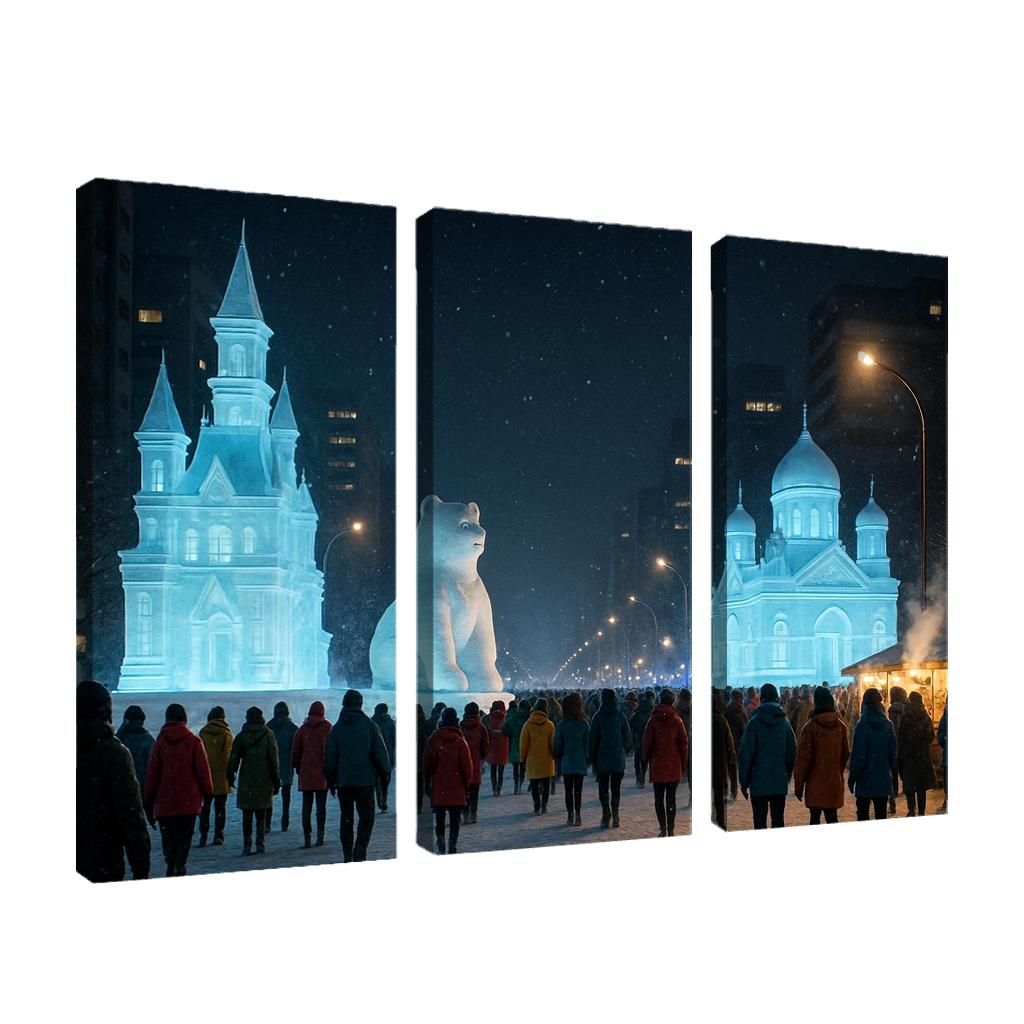 Sapporo Snow Festival Night Parade decor