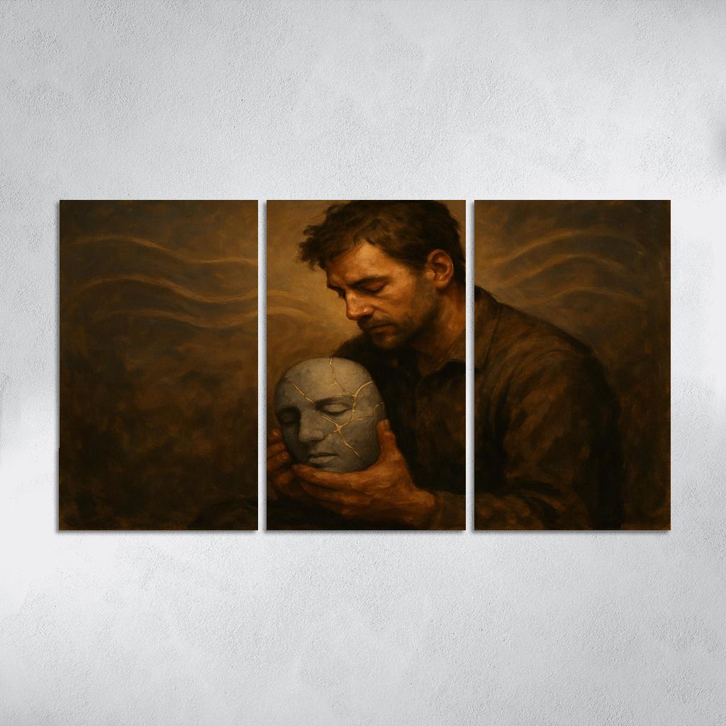 The Weight Of Quiet Breaking The Stigma Around Men Mental Health wall art