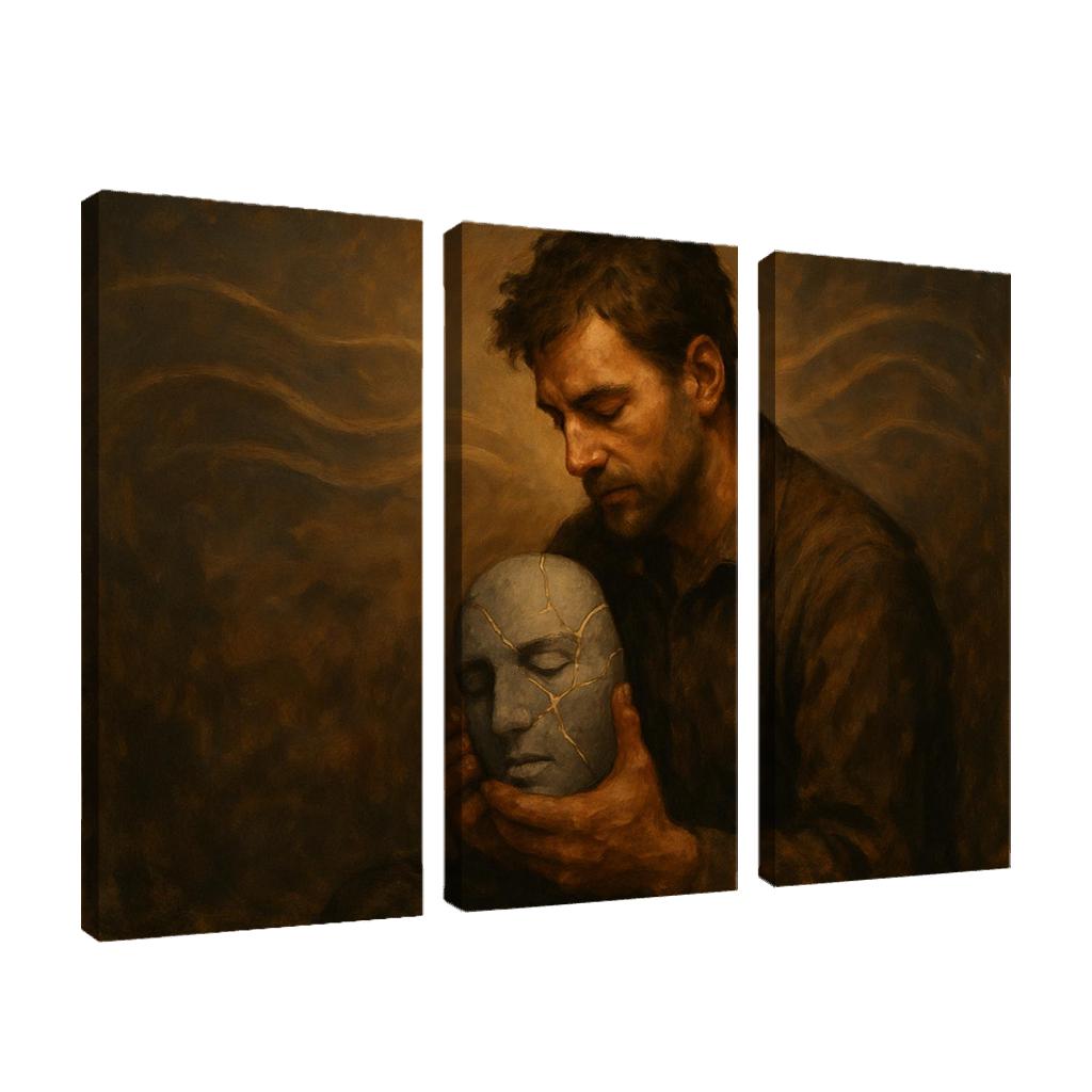 The Weight Of Quiet Breaking The Stigma Around Men Mental Health wall art