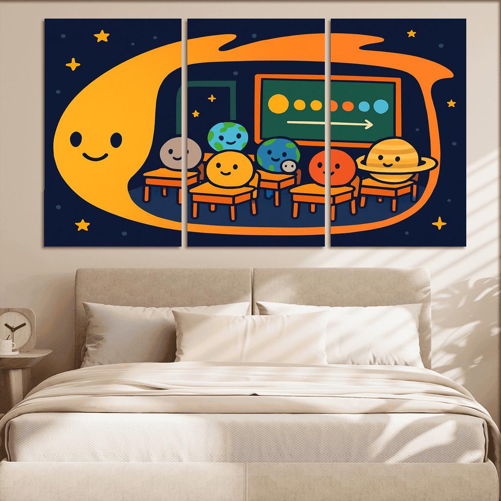 Comet Classroom With The Planet Pupils custom paintings frame