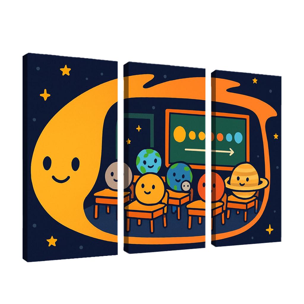 Comet Classroom With The Planet Pupils custom paintings frame