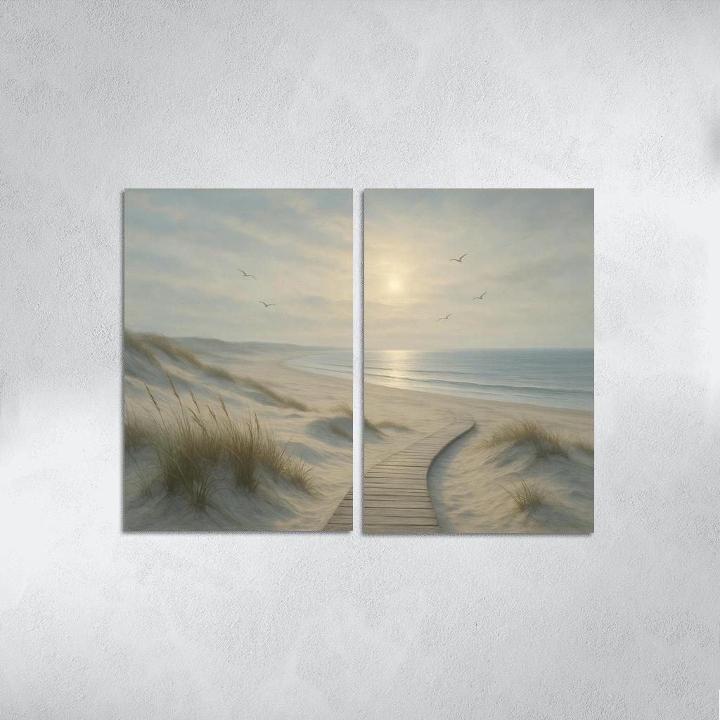 Silvermist Dune Shoreline custom paintings frame