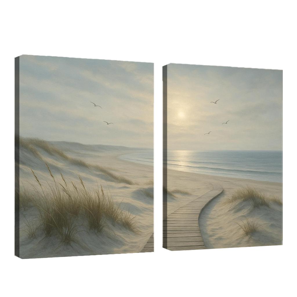 Silvermist Dune Shoreline custom paintings frame