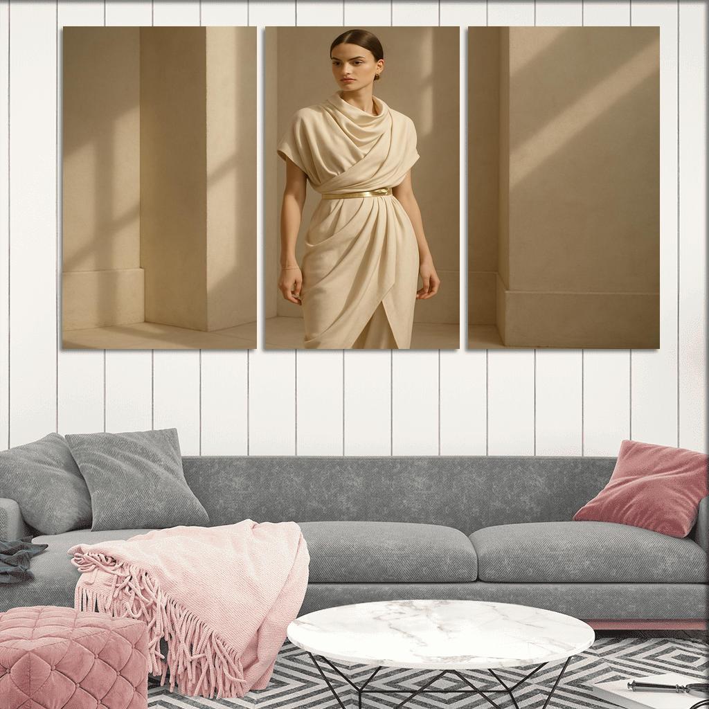 Modern Heirloom Draping abstract paintings frame