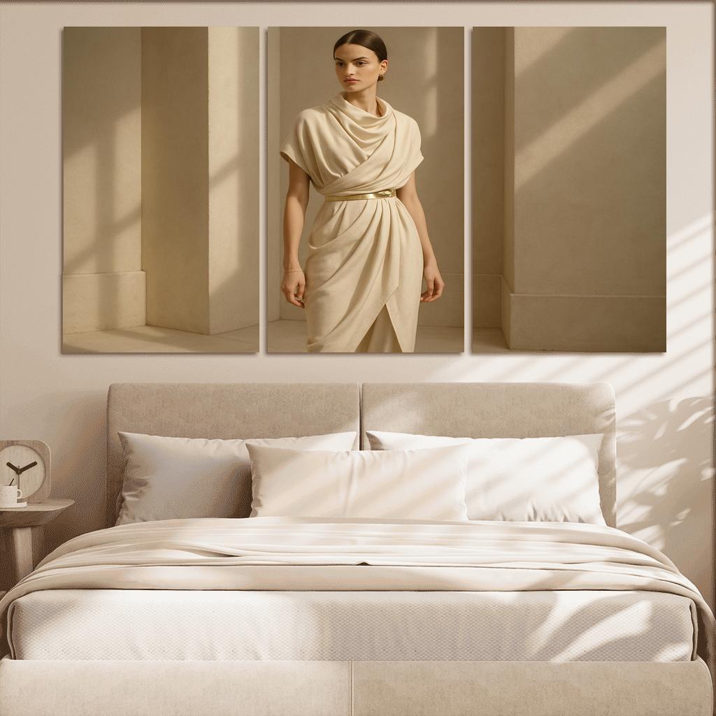 Modern Heirloom Draping abstract paintings frame