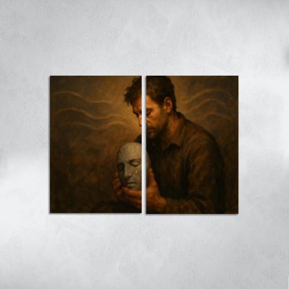 The Weight Of Quiet Breaking The Stigma Around Men Mental Health wall art