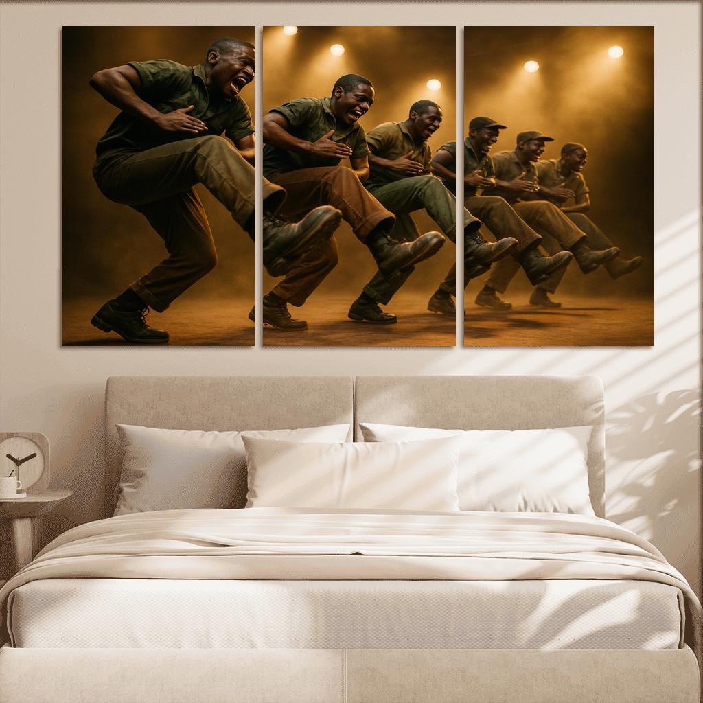 Gumboot Pulse Rhythms Born From Percussive Footwork modern paintings frame