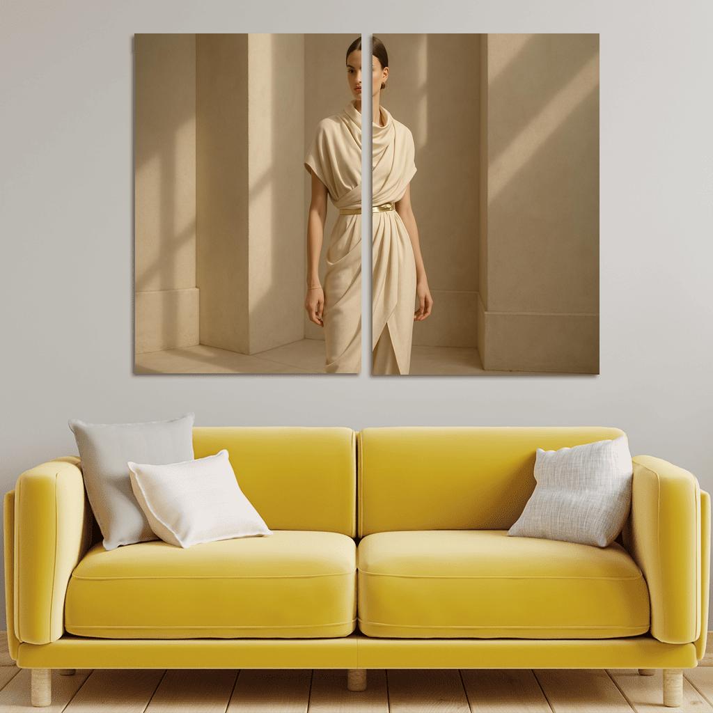 Modern Heirloom Draping abstract paintings frame