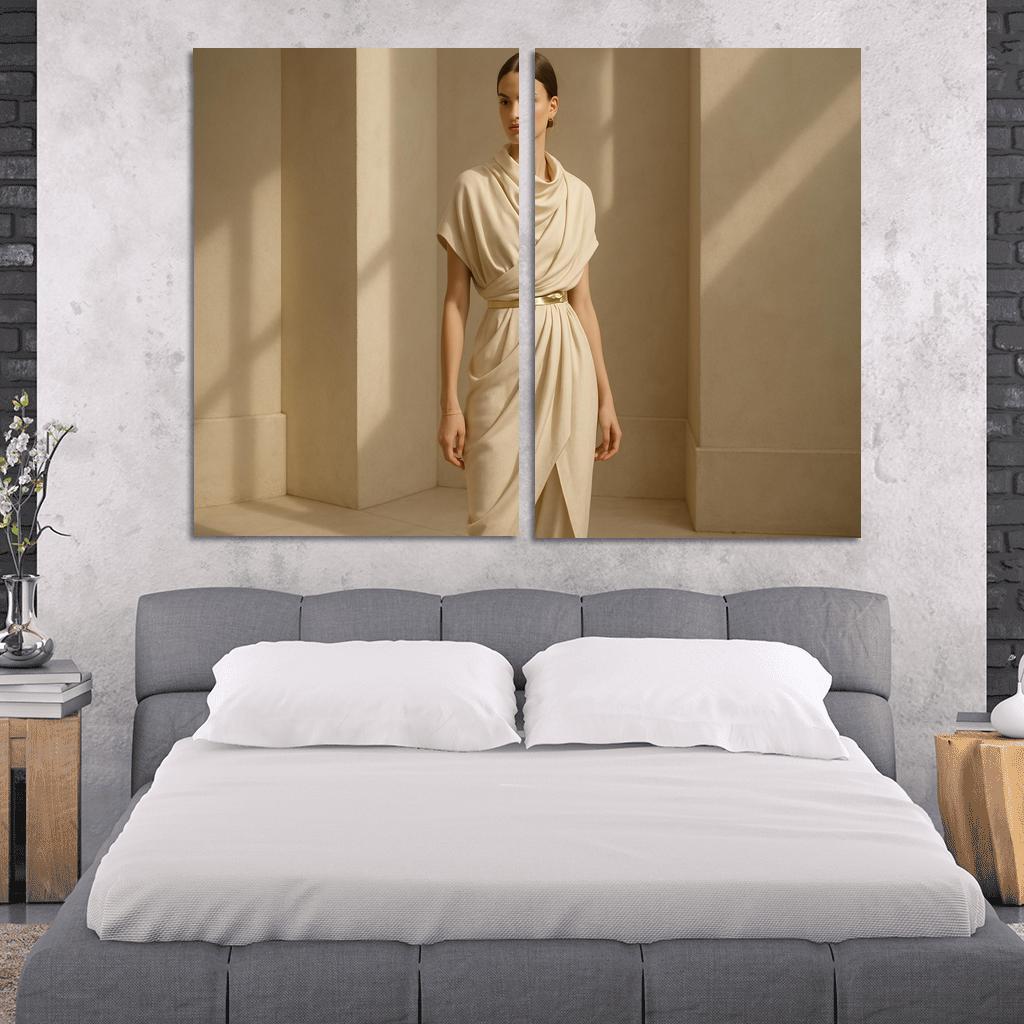 Modern Heirloom Draping abstract paintings frame