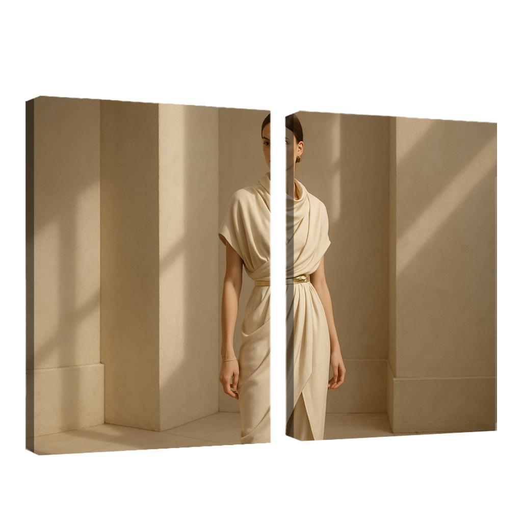 Modern Heirloom Draping abstract paintings frame