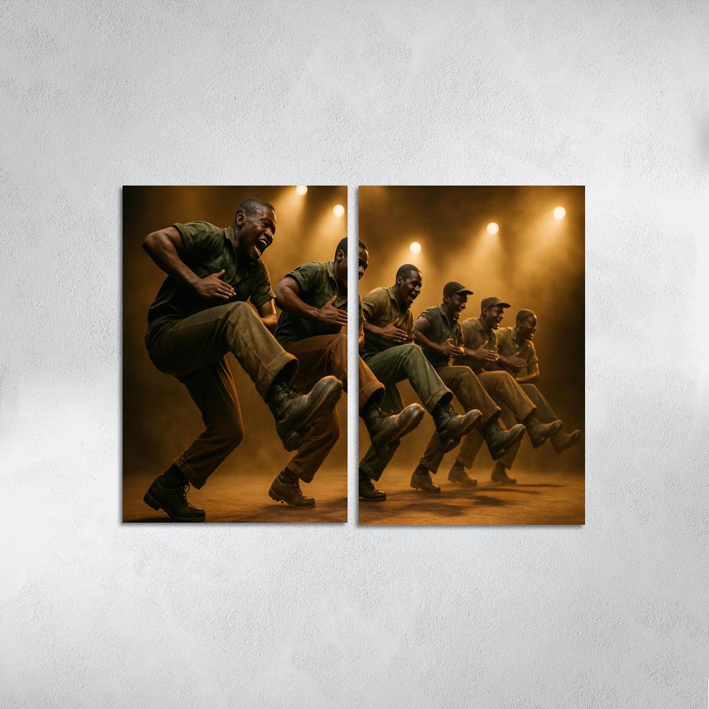 Gumboot Pulse Rhythms Born From Percussive Footwork modern paintings frame