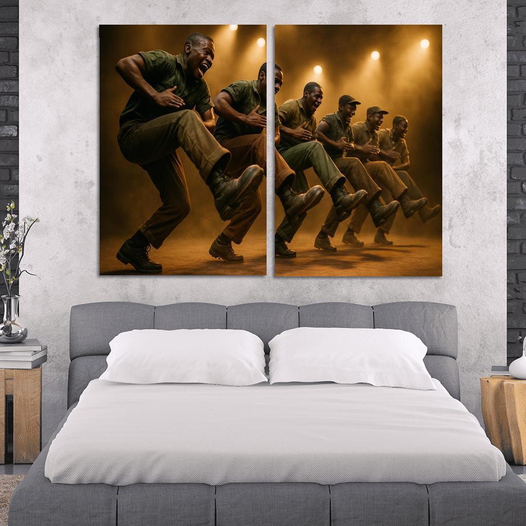 Gumboot Pulse Rhythms Born From Percussive Footwork modern paintings frame