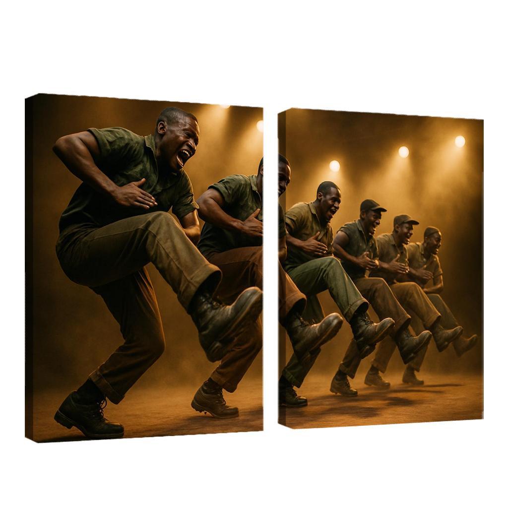 Gumboot Pulse Rhythms Born From Percussive Footwork modern paintings frame