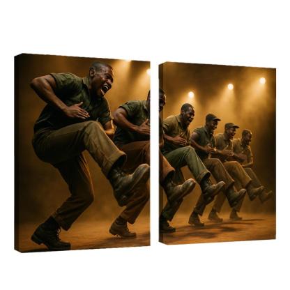 Gumboot Pulse Rhythms Born From Percussive Footwork modern paintings frame