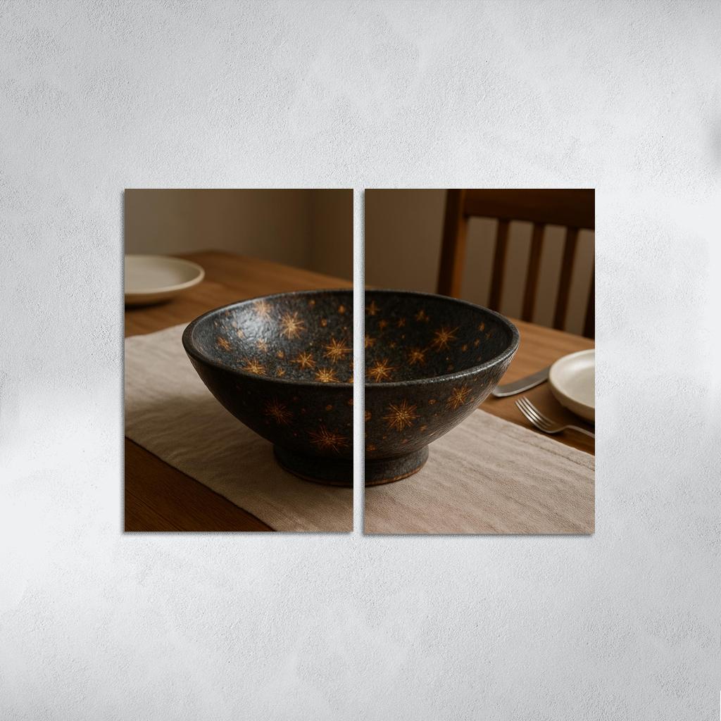 Hand Glazed Stoneware Centerpiece Bowl With Lava Crystalline Glaze home decor