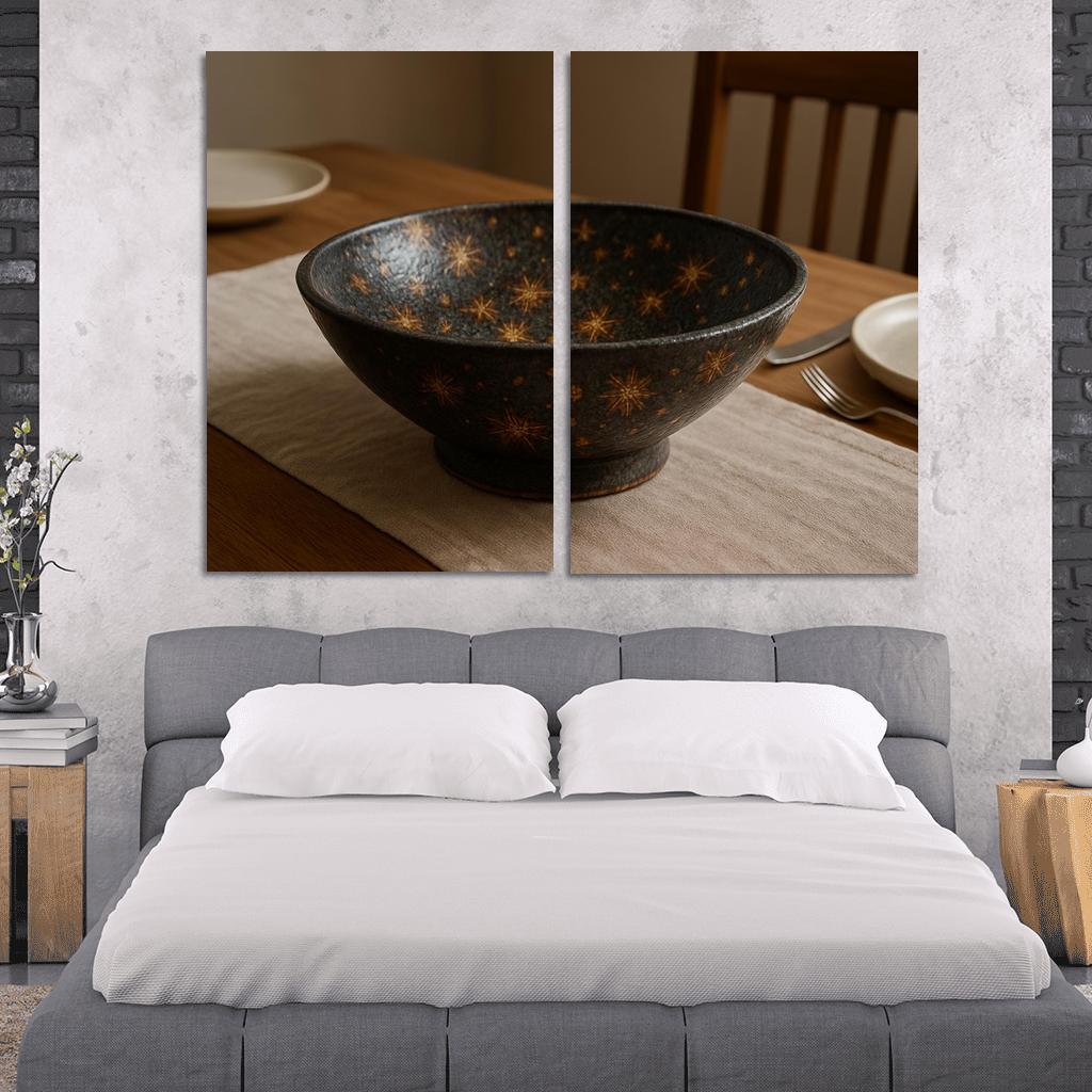 Hand Glazed Stoneware Centerpiece Bowl With Lava Crystalline Glaze home decor