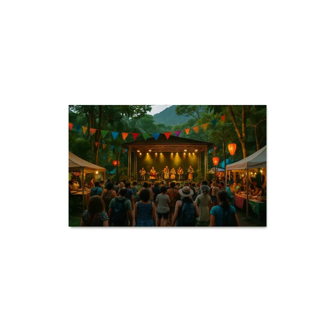 Rainforest World Music Festival Malaysia Kuching abstract paintings frame