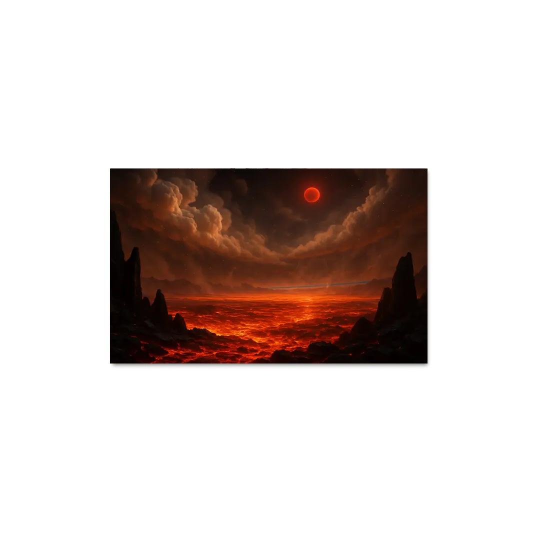 Silicate Snowfall On A Lava World premium artwork frames