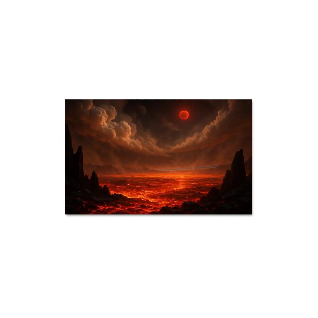 Silicate Snowfall On A Lava World premium artwork frames